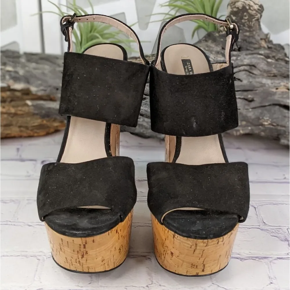 Zara Platform Cork Heels